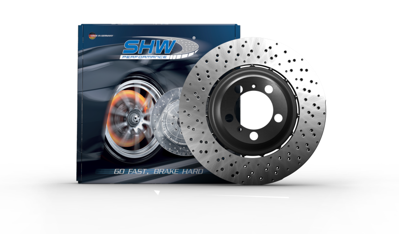 Load image into Gallery viewer, Shw Performance AFR46412 SHW Drilled Lightweight Rotors
