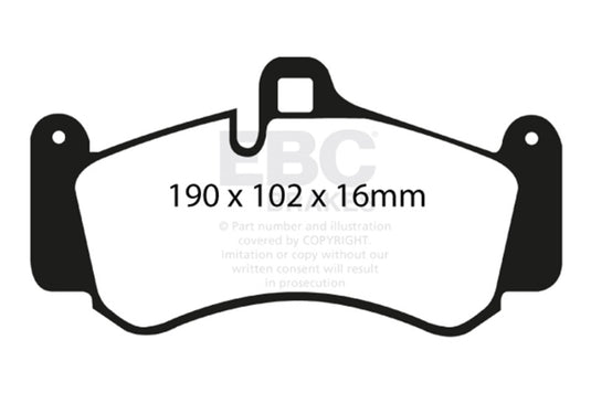 Ebc DP41516R EBC Yellowstuff Brake Pad Sets