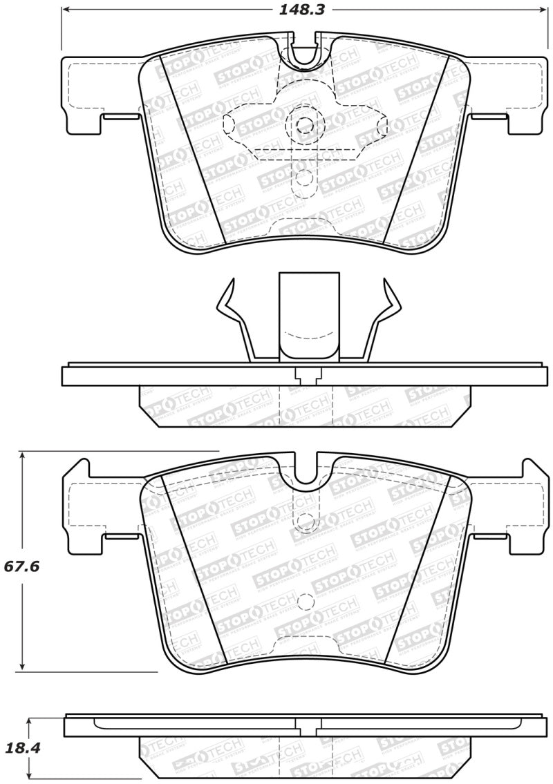 Load image into Gallery viewer, Stoptech 309.15610 ST Sport Brake Pads
