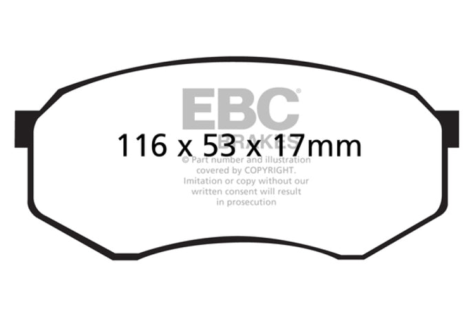 Ebc DP61317 EBC Greenstuff Brake Pad Sets