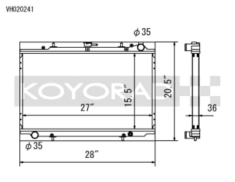 Load image into Gallery viewer, Koyo VH020241 KOY Racing Radiators
