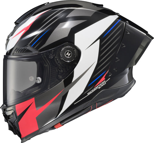 Scorpion Apex Exo-Warp Dilithium Helmet (X-Large, Black/Red/White/Blue)