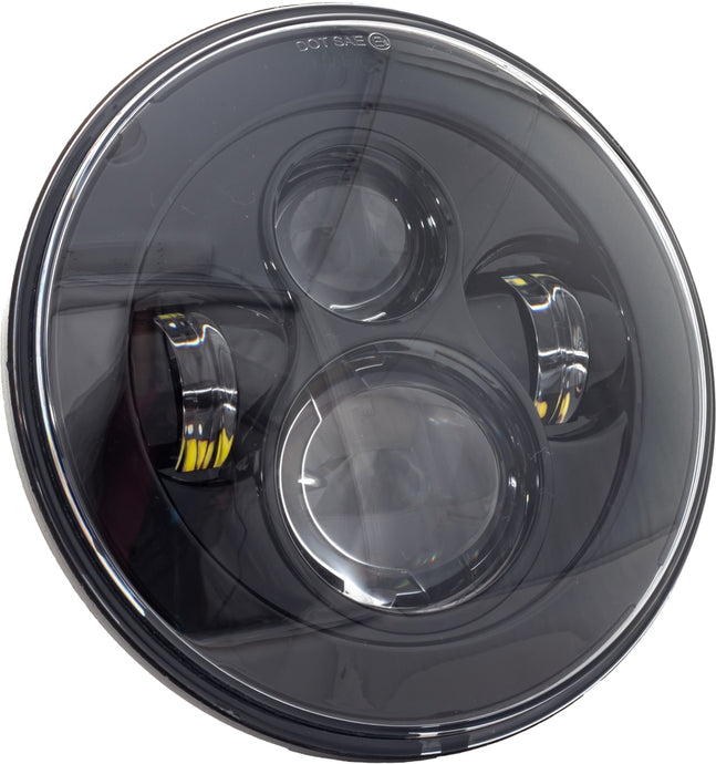 Letric Lighting Co. LLC-ILH-7B 7in. LED Headlight for Indian - Premium LED - Black