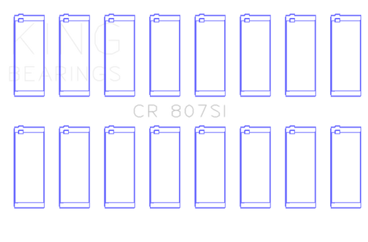 King Engine Bearings CR807SI KING Connecting Rod Bearings