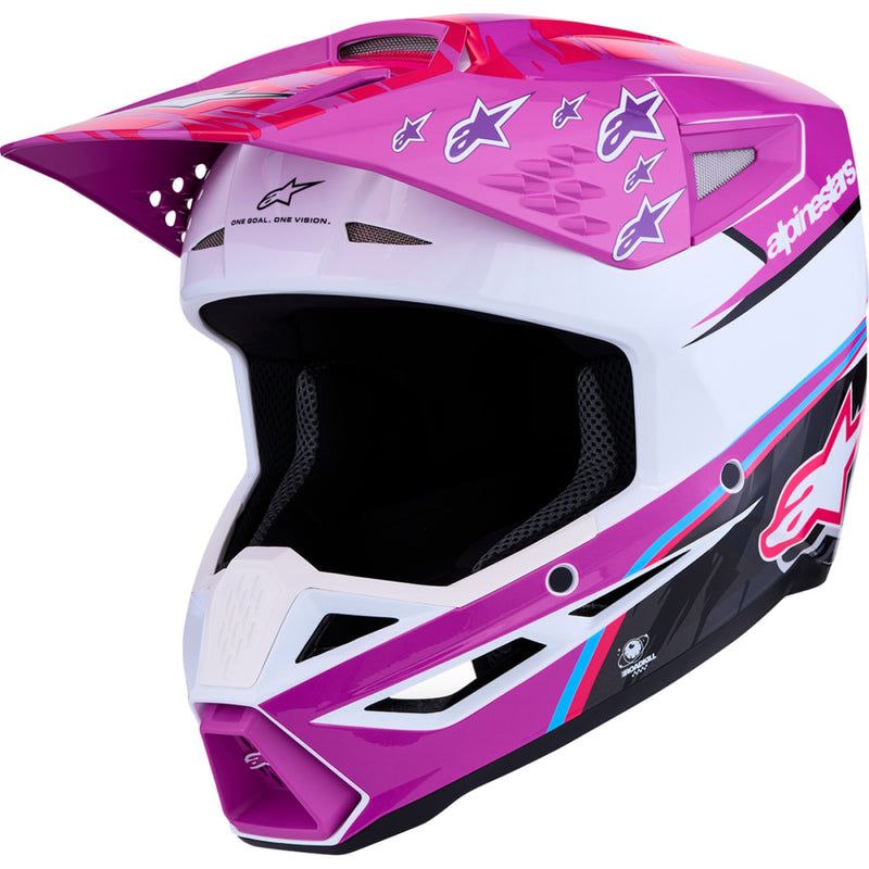 Load image into Gallery viewer, Alpinestars S-M3 Falcon Helmet (XX-Large, Pink/Black/White)
