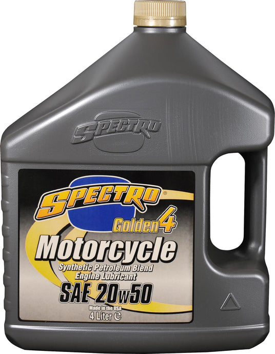 Spectro 310351 Golden Motorcycle Semi-Syn 4T - 20W50 - 4lt. 4/Case