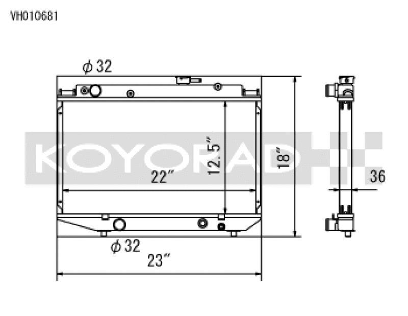 Load image into Gallery viewer, Koyo VH010681 KOY Racing Radiators
