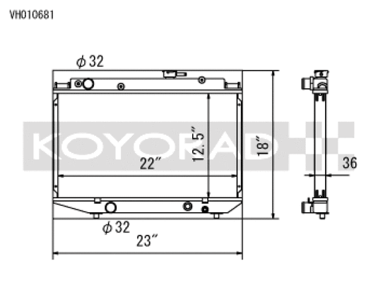 Koyo VH010681 KOY Racing Radiators