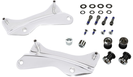 Drag Specialties 1510-0495 Quick-Detach Tour Box Mount - Chrome