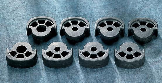 Drag Specialties DS-253515 Soft-Ride Replacement Rubber, Large Peg - 8-Pk.