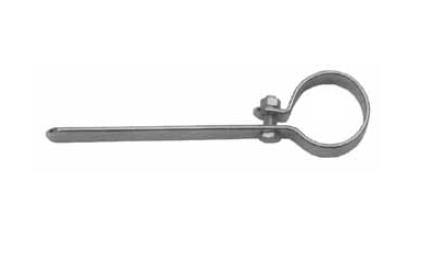 Emgo 80-62321 Universal Chrome Exhaust Clamp with 6in. Stem - 1-5/8in.