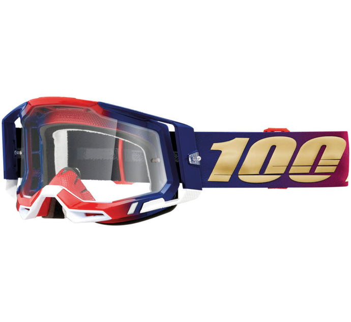 Blue/Red/Gold / Clear Lens
