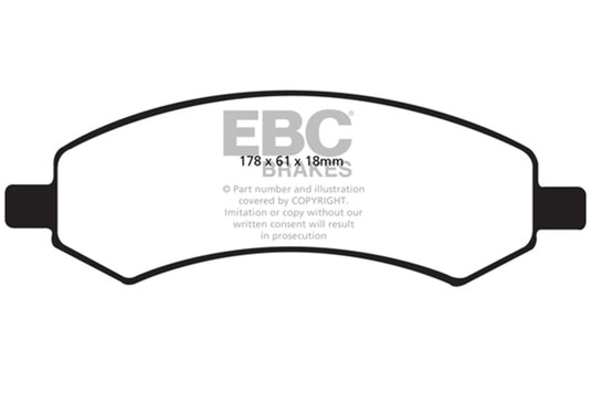 Ebc DP41738R EBC Yellowstuff Brake Pad Sets