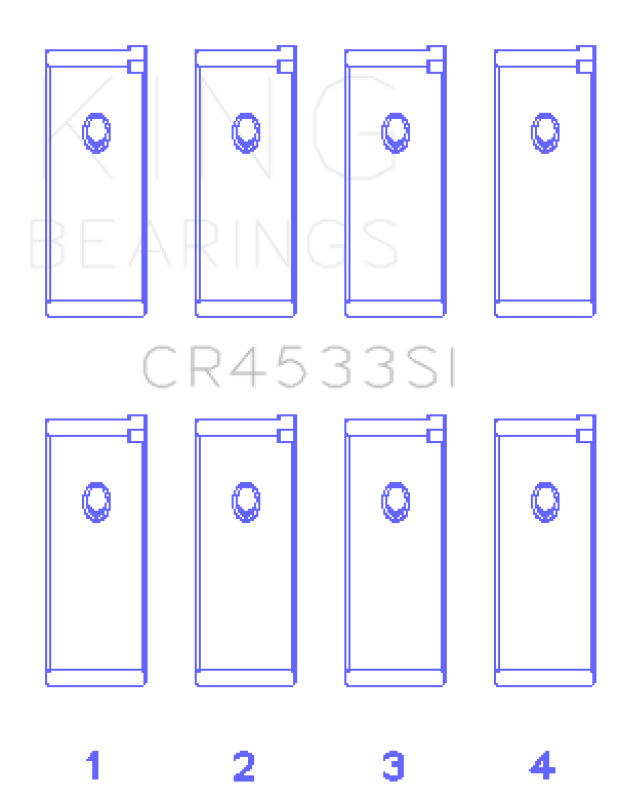 Load image into Gallery viewer, King Engine Bearings CR4533SI KING Connecting Rod Bearings
