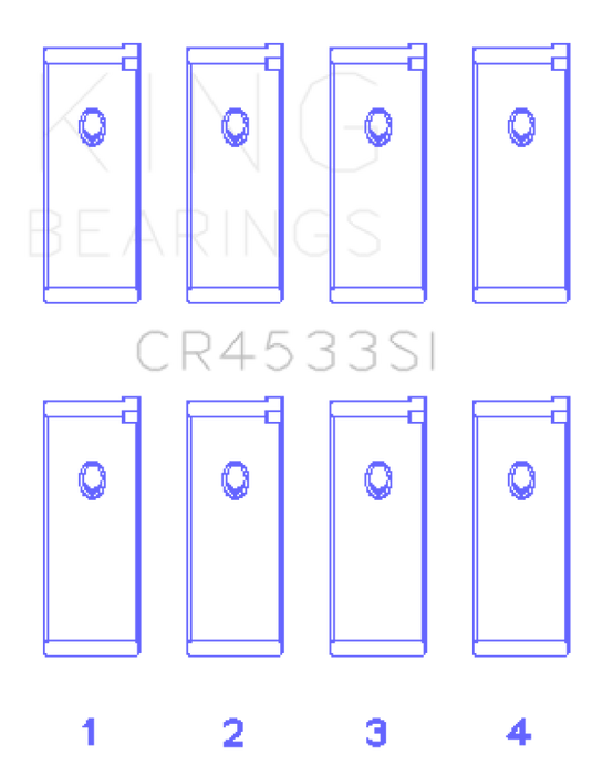King Engine Bearings CR4533SI KING Connecting Rod Bearings