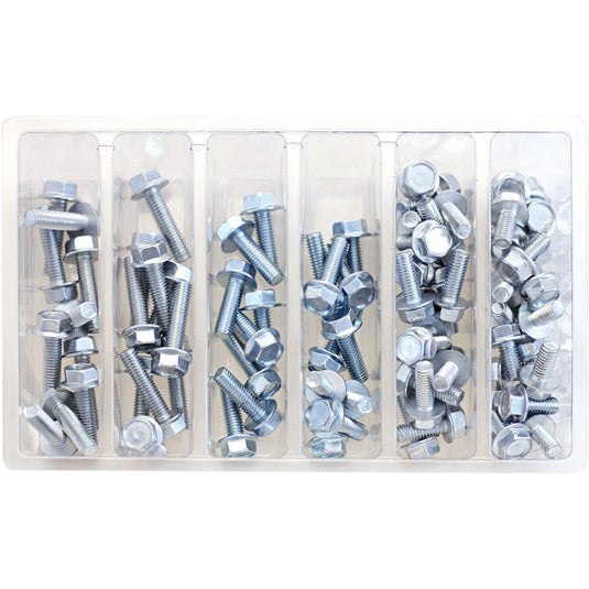 Bolt Mc Hardware SV-M6HEX10 M6 Small Hex Head Flange Bolts Refill Pack - 10mm