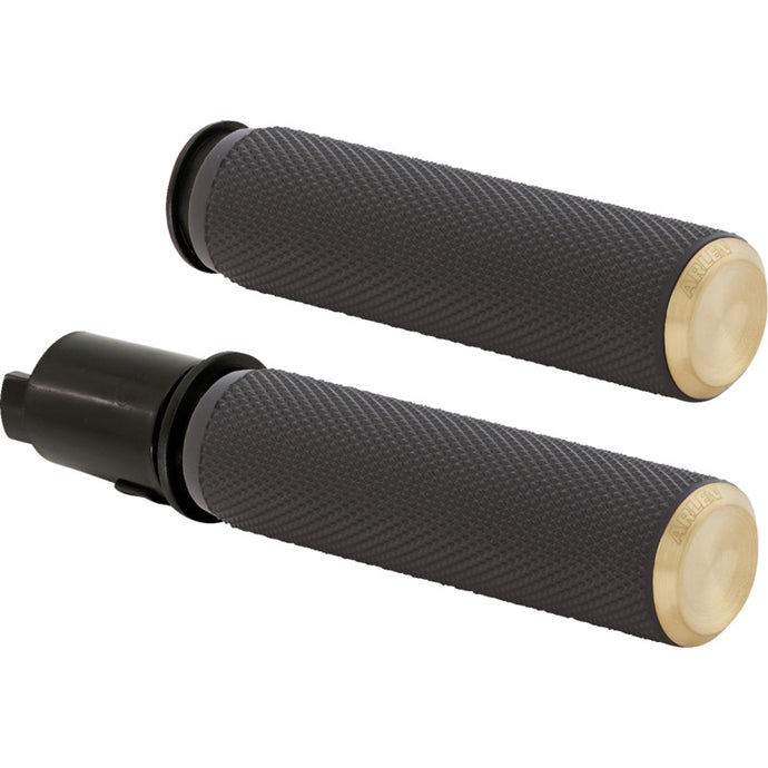 Arlen Ness 500-052 Knurled Grip - Brass