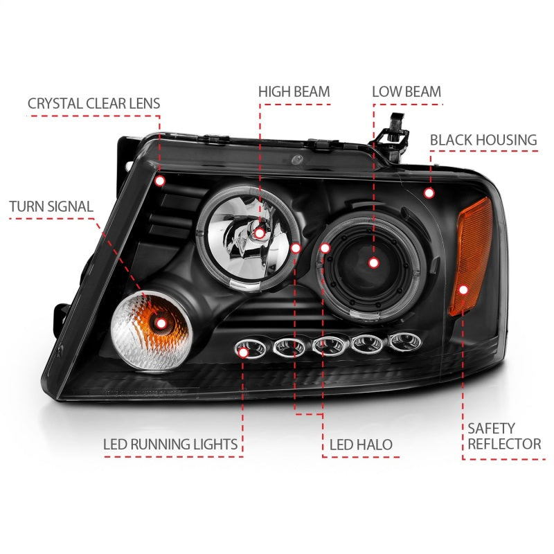 Load image into Gallery viewer, Anzo 111204 ANZ LED/Projector Headlights
