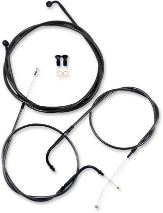 La Choppers LA-8321KT-13B Cable/Brake Line Kit - 12-14in. Ape Hangers