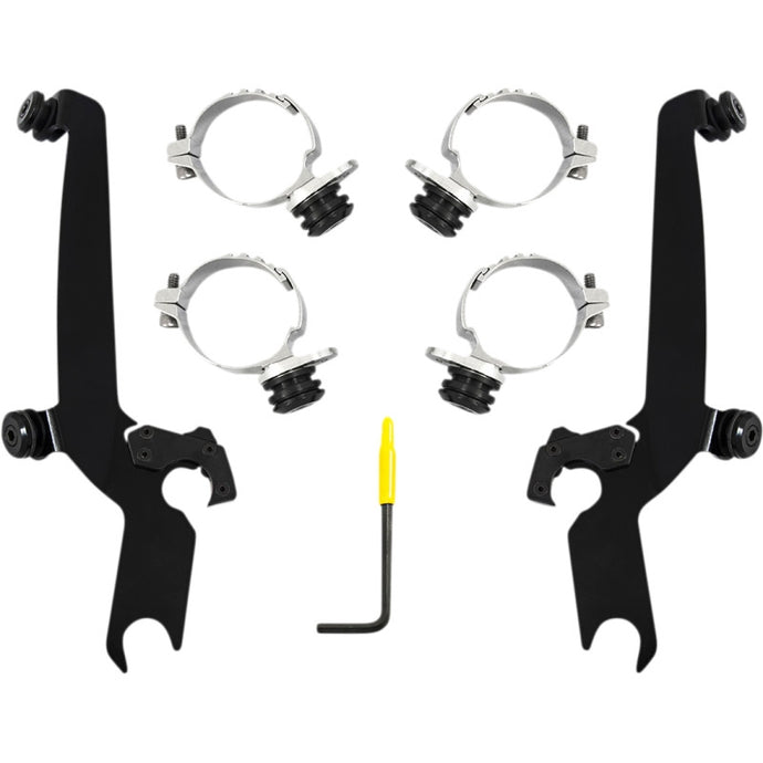 Memphis Shades MEB2055 Trigger-Lock Mount Kit for Sportshield Windshields - Black