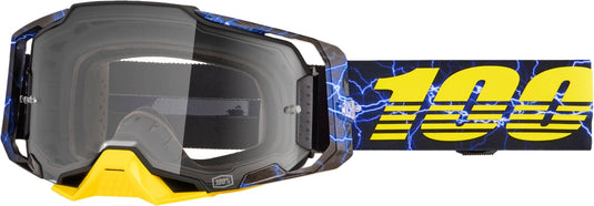 100% Armega Goggles (One Size Fits Most, Furious / Clear Lens)