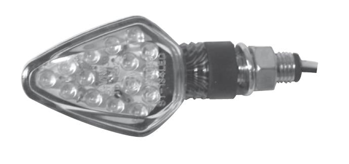 Emgo 61-75360 LED Mini Spear Signal Light - Chrome Housing