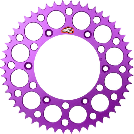 Renthal 123U-520-50GYPE Ultralight Rear Sprocket - Purple - 50T