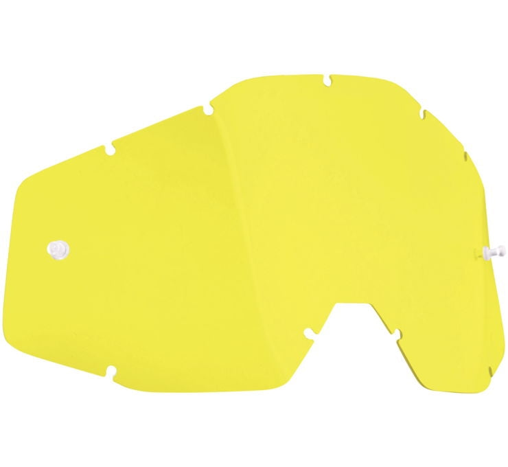 FMF Racing Replacement Lens for PowerBomb/PowerCore Goggles - Anti-Fog - Yellow Yellow
