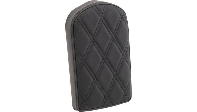 Drag Specialties 0822-0440 Backrest Pads For Square And Round Sissy Bars - Double Diamond - Black Stitch