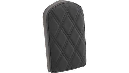 Drag Specialties 0822-0440 Backrest Pads For Square And Round Sissy Bars - Double Diamond - Black Stitch