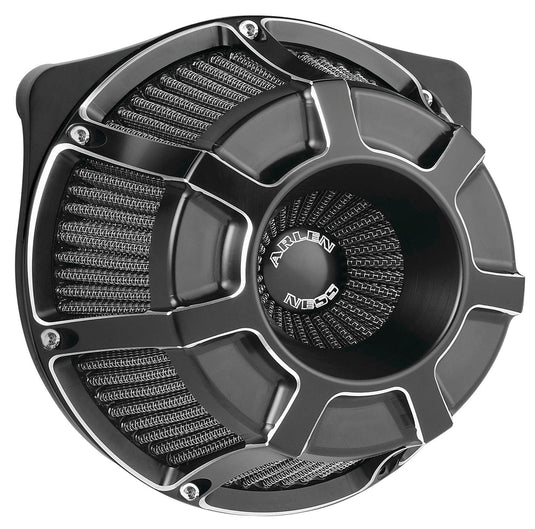 Arlen Ness 18-919 Inverted Series Air Cleaner Kit - Beveled - Black Anodized
