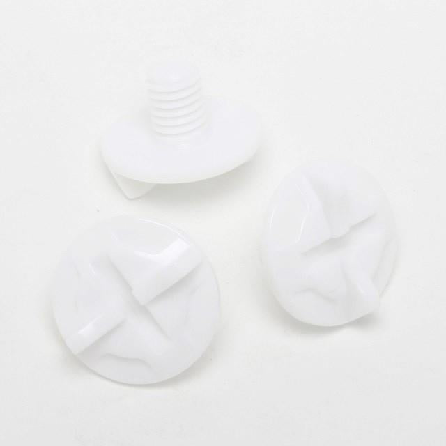 Shoei Cross Visor Screws for Offroad Helmet - White