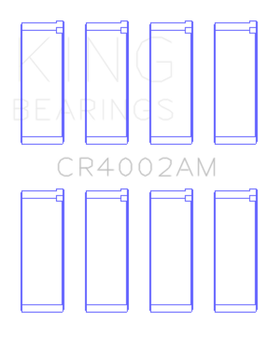 King Engine Bearings CR4002AM KING Connecting Rod Bearings