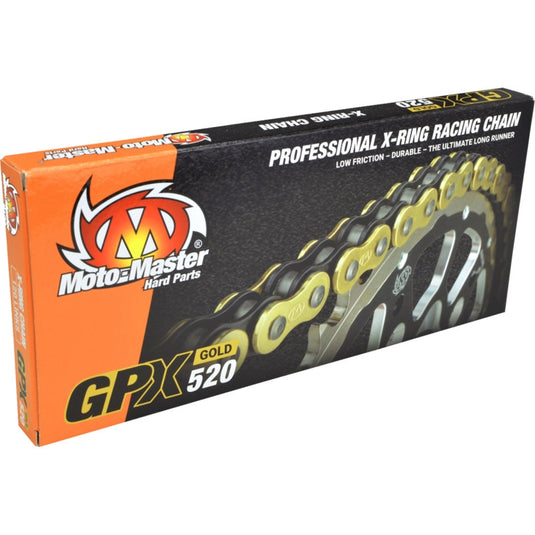 Moto-Master 652005 520 GPX MX Racing Drive Chain - 120 Links - Gold