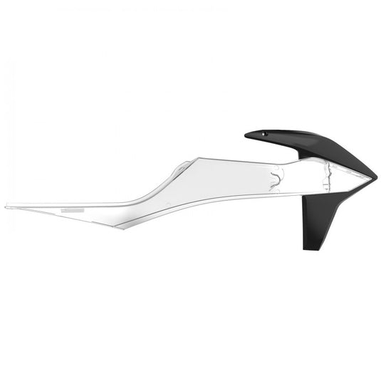 Polisport 8422100006 Radiator Scoop - Black/Clear