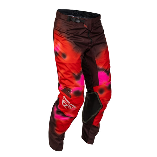 Fly Racing Kinetic Blur Pants (40, Red/Maroon)