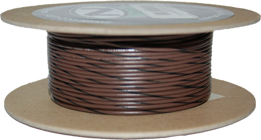 Namz NWR-10-100-20 100-Foot OEM Color Wire Spool - 20 Gauge - Brown/Black Stripe