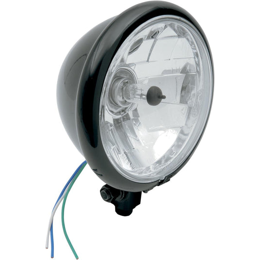 Drag Specialties 2001-0553 5 3/4in. Headlight Assembly - Gloss Black