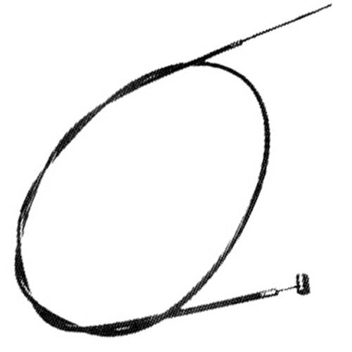 Rotary 263 Mini Bike/Universal Throttle Cable - 60in. Inner Cable - 55in. Casing - 1/4in. Barrel