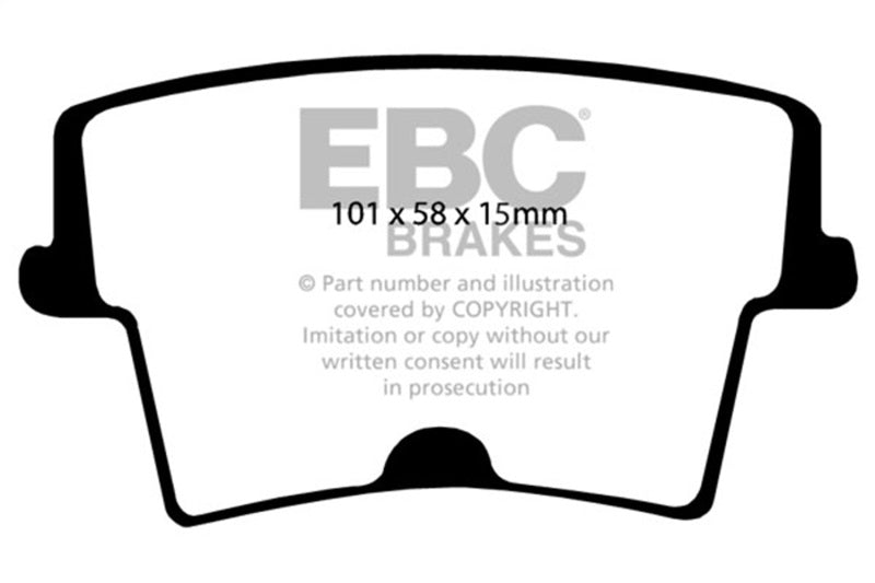Load image into Gallery viewer, Ebc DP41722/2R EBC Yellowstuff Brake Pad Sets
