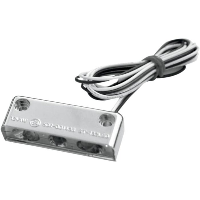 Accutronix 20-6812CWH LED License Plate Light Strip - Chrome