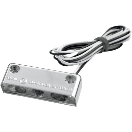 Accutronix 20-6812CWH LED License Plate Light Strip - Chrome