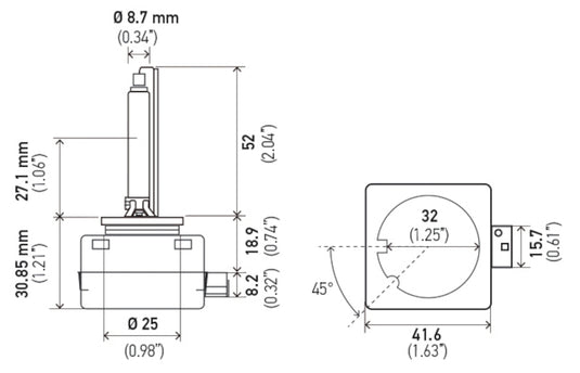 Hella D1S 5000 K HELLA Xenon Lamp
