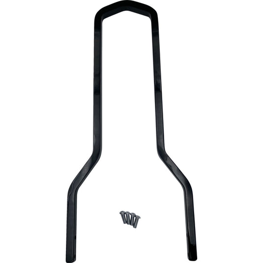 Drag Specialties 1501-0767 Square Sissy Bar - Tall - 10in. x 14.75in. - Black