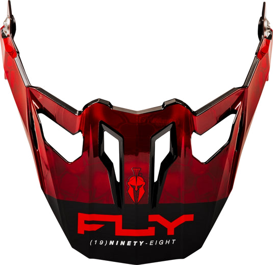 Fly Racing Visor for Trekker Kryptek Conceal Helmet - Red/Black