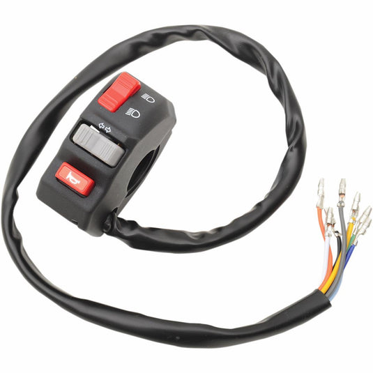 Emgo 46-68734 Universal Left-Side Handlebar Switch
