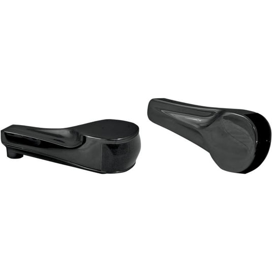 Alloy Art RGFS2-2 LED Front Signal Lights with Smoked lens/Amber LEDs - Black anodized (finned)