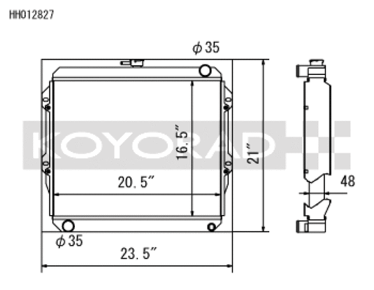 Koyo HH012827 KOY Racing Radiators