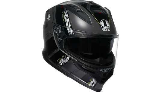 Agv K7 Kyber Helmet (Small, Matte Gray/Yellow Fluo)