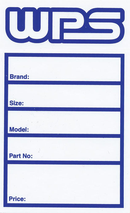 Wps WPS TIRE STICKER Tire Labels